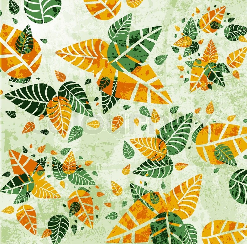 Abstract leaf design Stock vector Colourbox