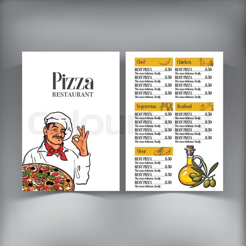 pizza menu design