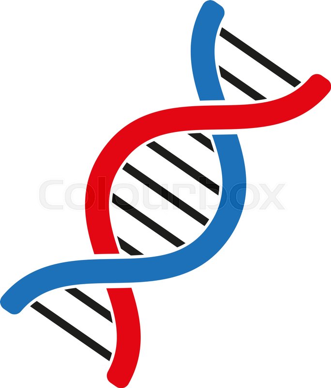 The dna icon. Genetics and medicine; | Stock vector | Colourbox