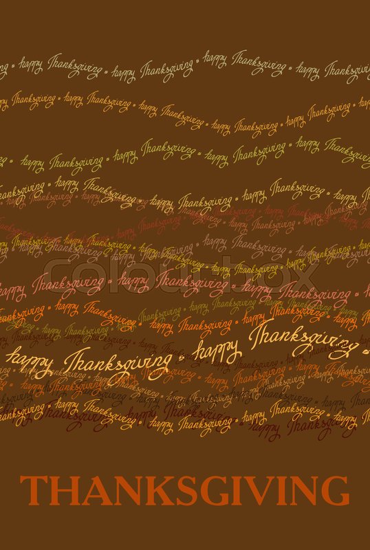 Happy Thanksgiving Day Vertical Design Stock Vector Colourbox