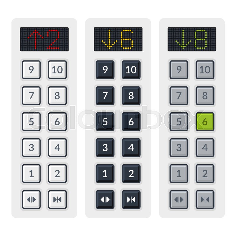 Number Plate Suppliers >> Steel Elevator Buttons Panel Set. Vector illustration | Stock Vector | Colourbox Number Plate Suppliers >> Steel Elevator Buttons Panel Set. Vector illustration | Stock Vector | Colourbox