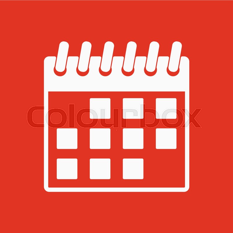 The Calendar Icon Calendar Symbol Stock Vector Colourbox