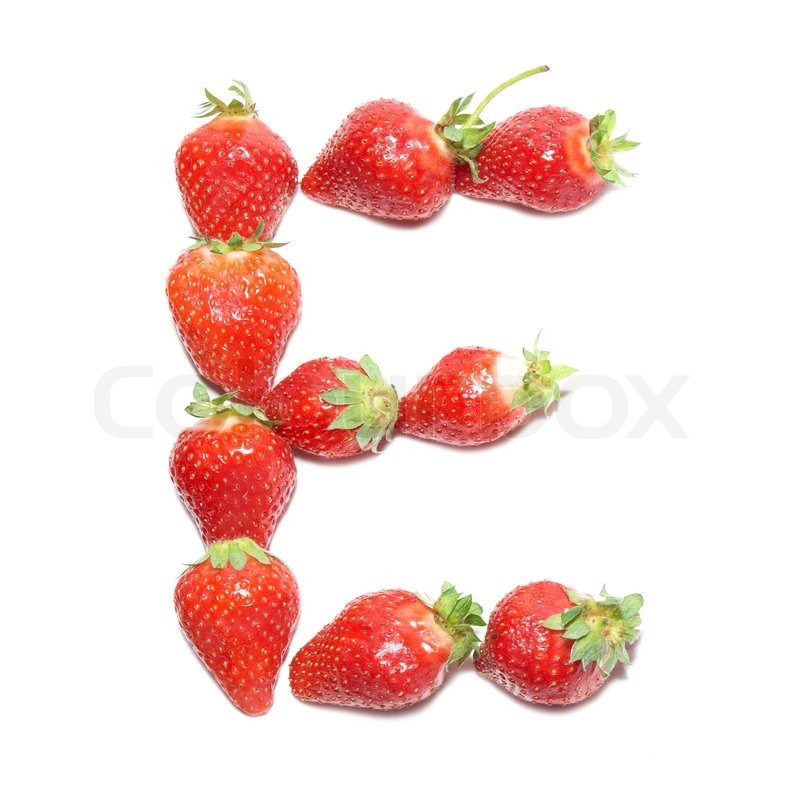 Strawberry health alphabet letter Strawberry health alphabet letter