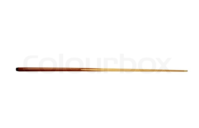 Pool cue isolated on the white background | Stock Photo | Colourbox