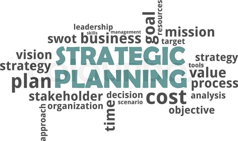 A word cloud of strategic planning | Stock vector | Colourbox