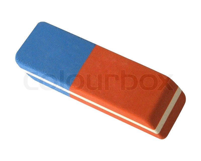 Nahaufnahme von einem Radiergummi auf ... | Stock Bild | Colourbox