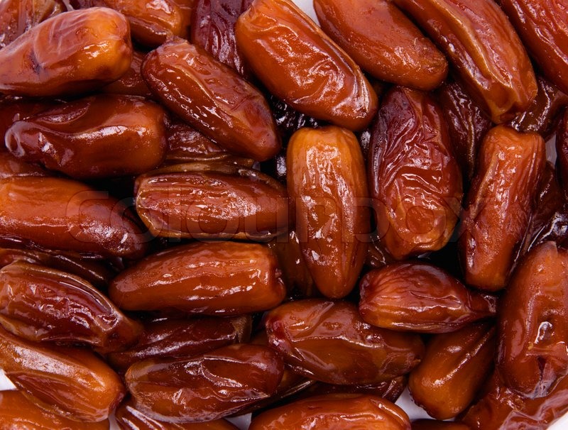 Dried date fruits background | Stock image | Colourbox