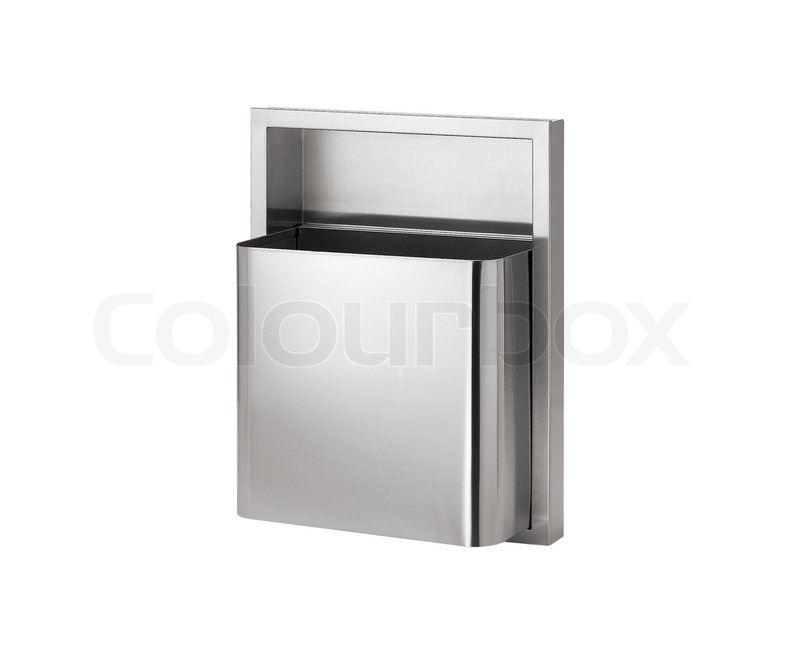 Mülleimer für Badezimmer isoliert auf | Stock Bild | Colourbox