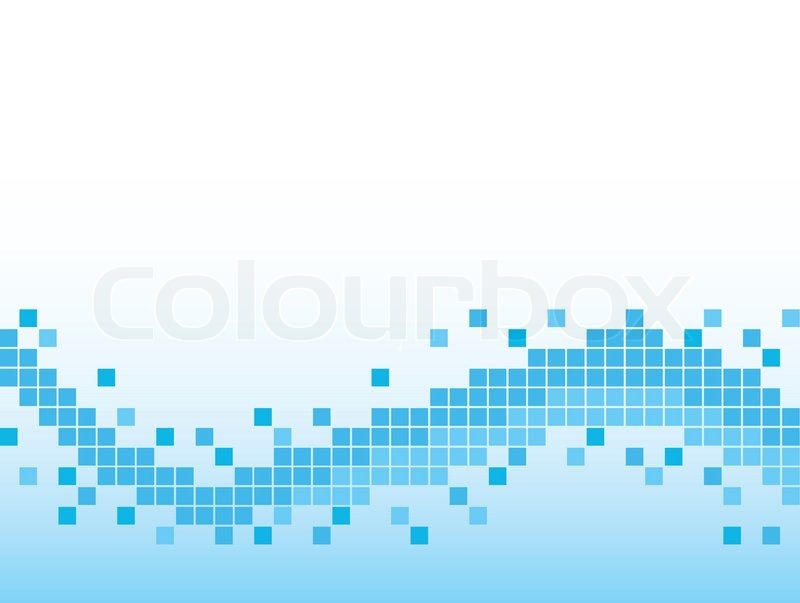 Winter background with pixels. Vector | Stock vector | Colourbox