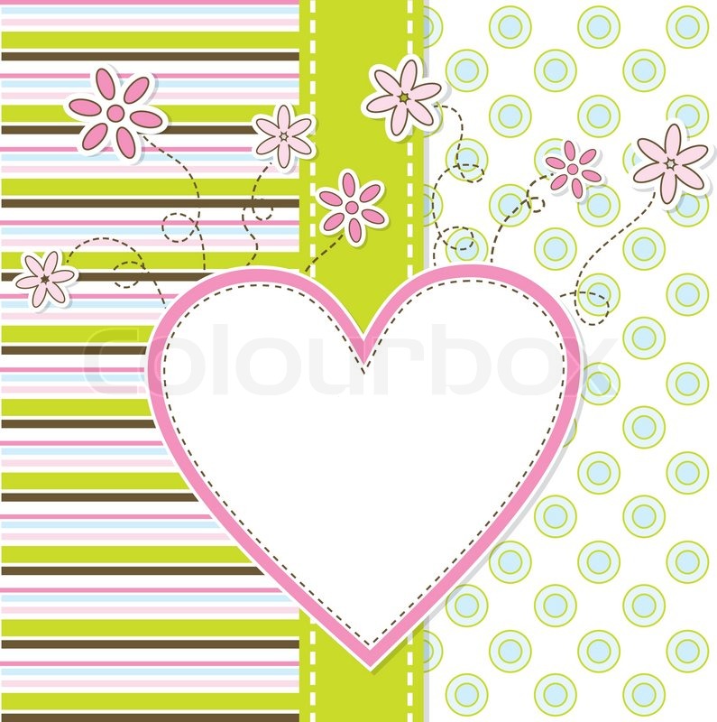 Vorlage Grußkarte, | Stock-Vektor | Colourbox