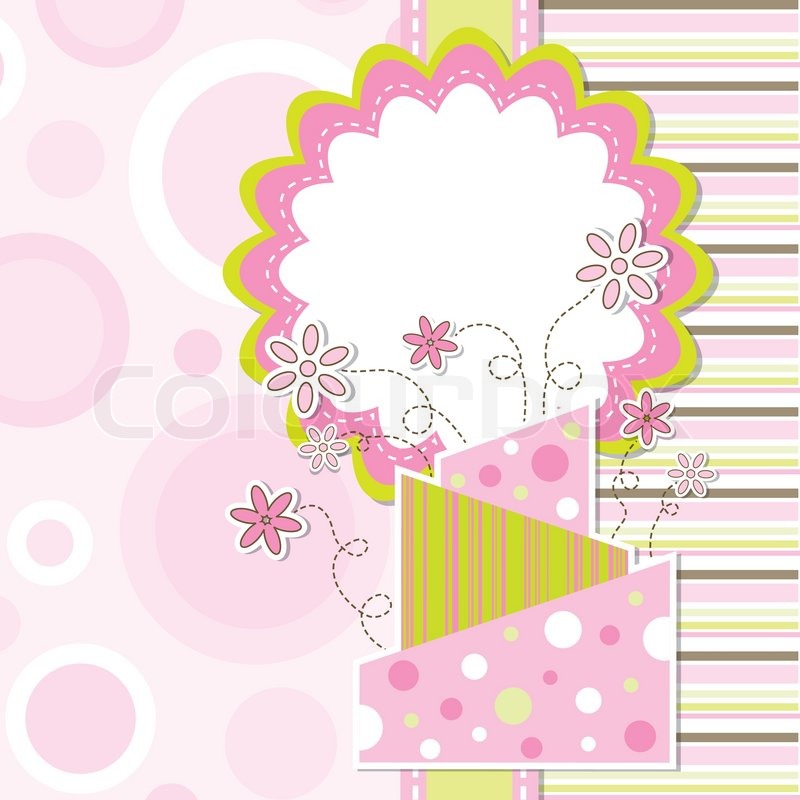 Vorlage Grußkarte, | Stock-Vektor | Colourbox