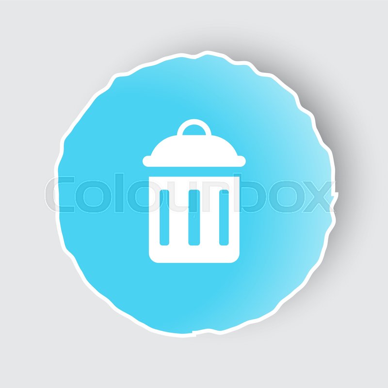 Delete Icon Blue