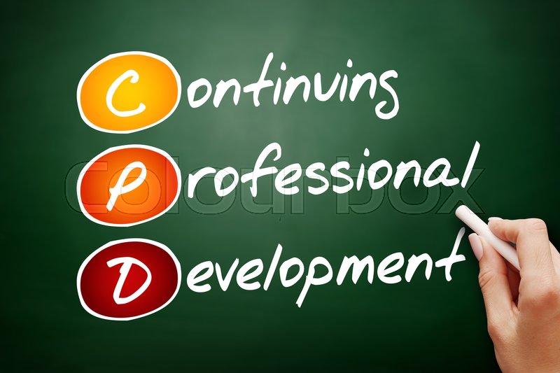 Hand Drawn CPD Continuing Stock Image Colourbox