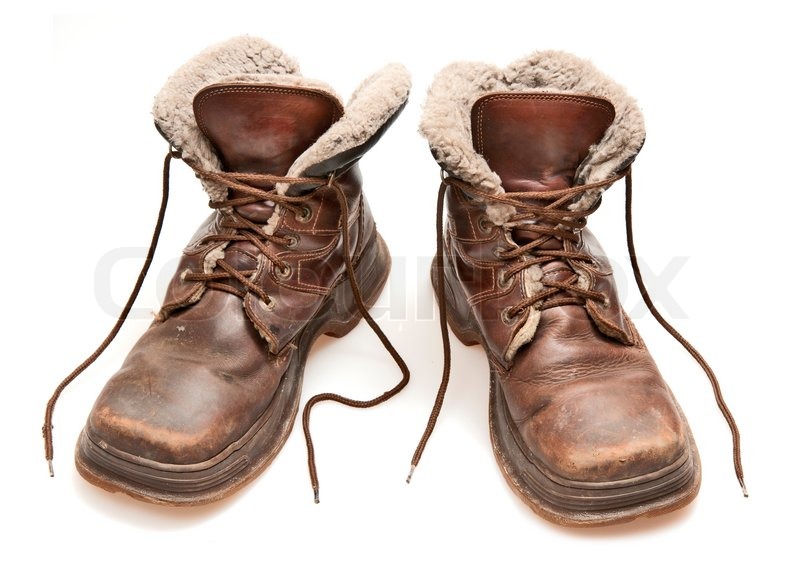 old brown boots