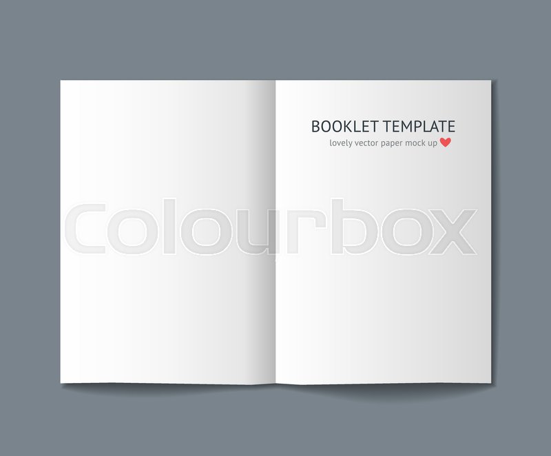 blank booklet
