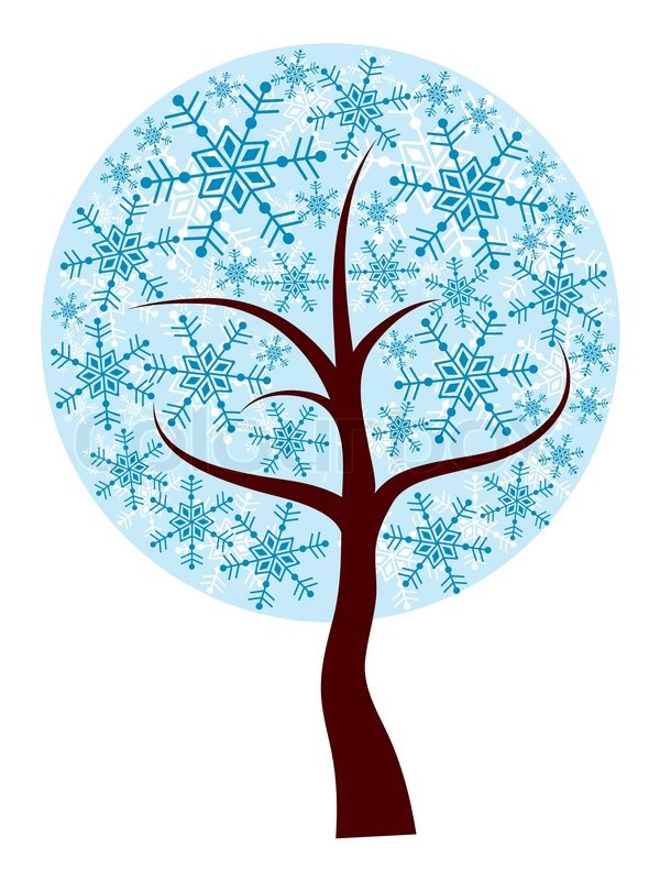 winter tree from snowflakes by the vector colourbox decorative winter tree vector stock vector colourbox winter tree from snowflakes by the vector colourbox decorative winter tree vector stock vector colourbox