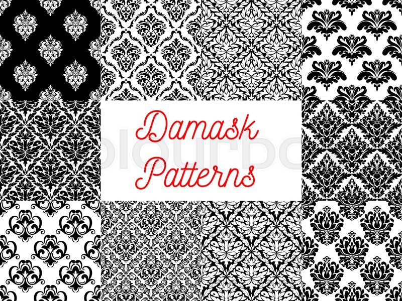 damask ornament seamless pattern