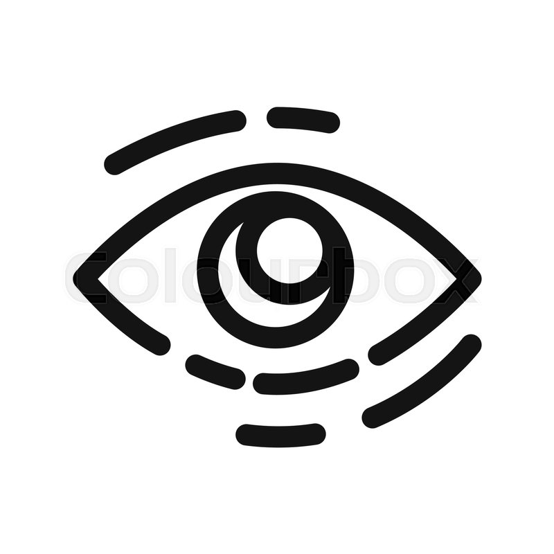 Eye looking vector illustration design Stock vector Colourbox