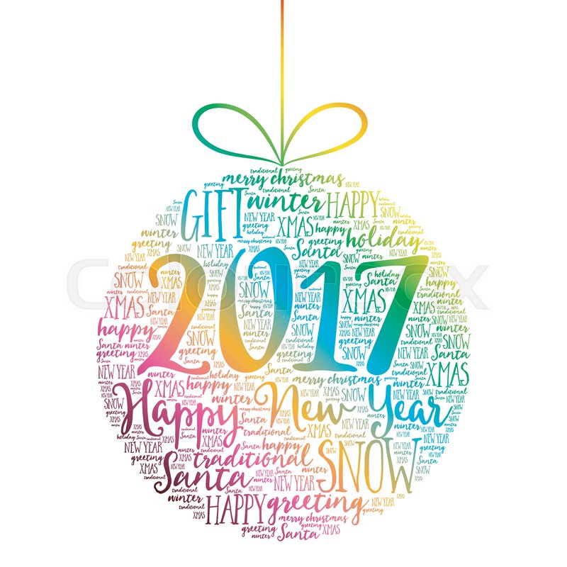 happy new year word