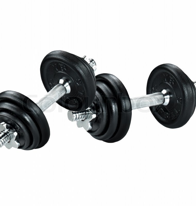 Weights, isolated on white | Stock image | Colourbox