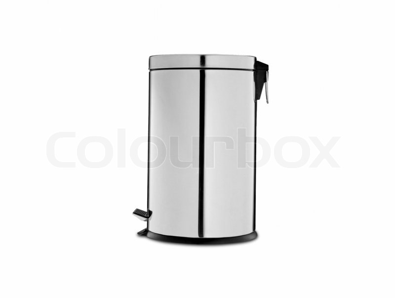 Küche Mülleimer auf einem weißen | Stock Bild | Colourbox