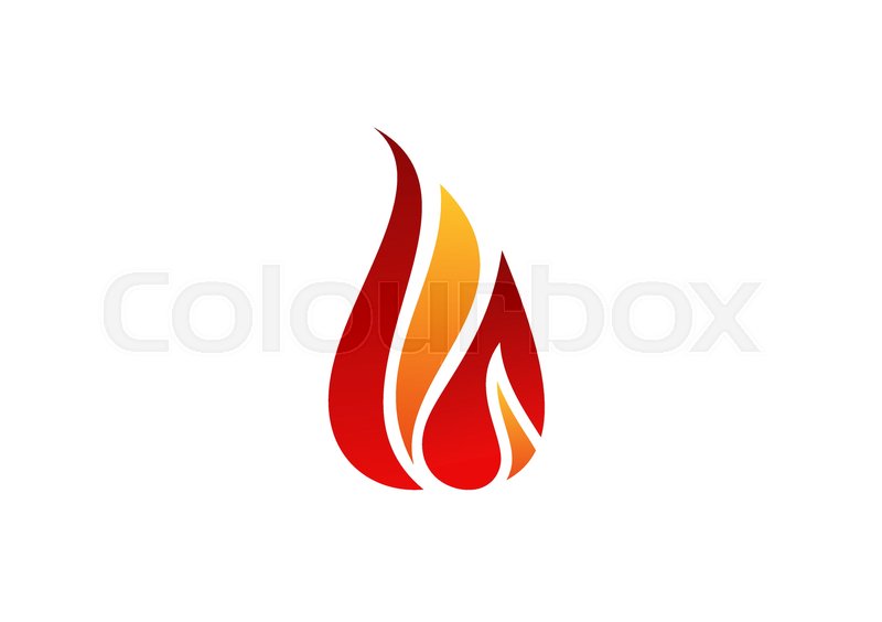 Feuer, gas, brennstoff | Vektorgrafik | Colourbox