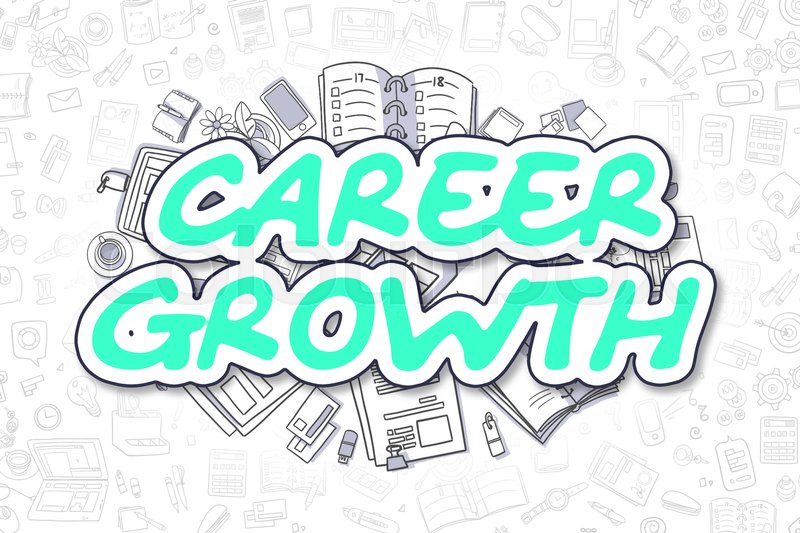 Cartoon Illustration of Career Growth, | Stock image | Colourbox
