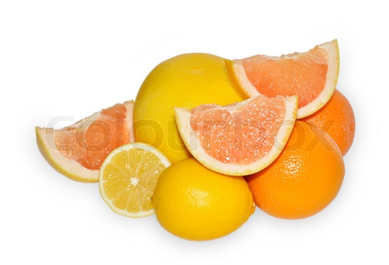 Orange Frucht , gelbe Grapefruit und Stock Bild Colourbox