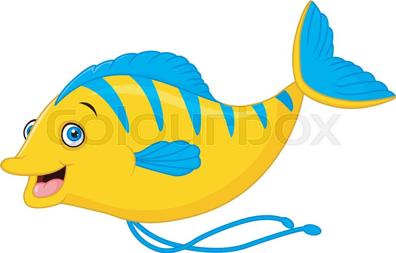 Cute fish cartoon | Stock vector | Colourbox Cute fish cartoon | Stock vector | Colourbox