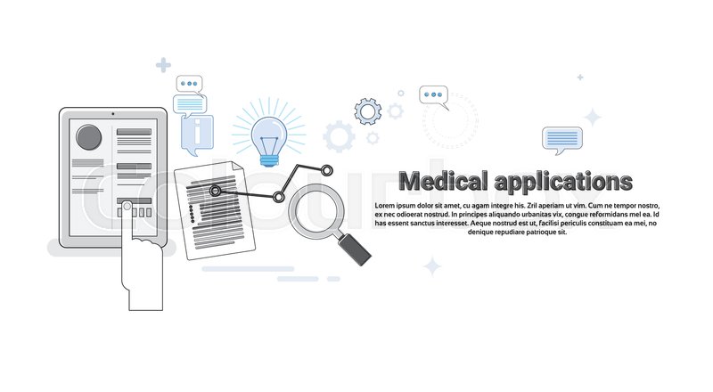 Hospital Medical Application Health Stock Vector Colourbox