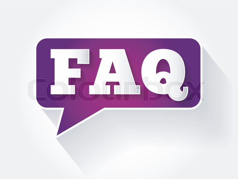 FAQ, question and answer text message ... | Stock vector | Colourbox