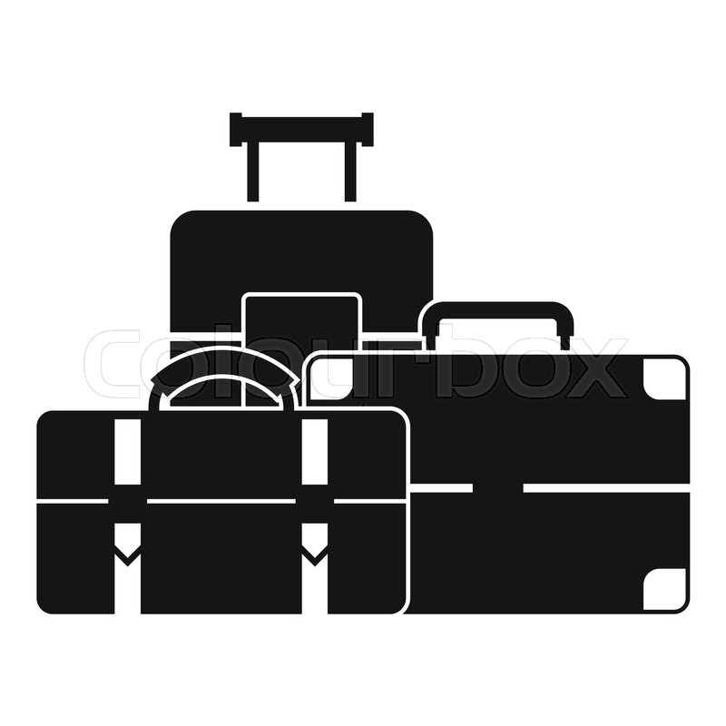 Baggage icon. Simple illustration of Stock vector Colourbox