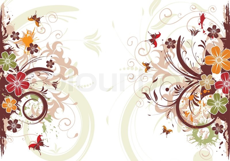 Cute Border Flower Frame Style Abstract Decoration Of Card Happy Wedding Vector Illustration Stock Vector Image Art Alamy