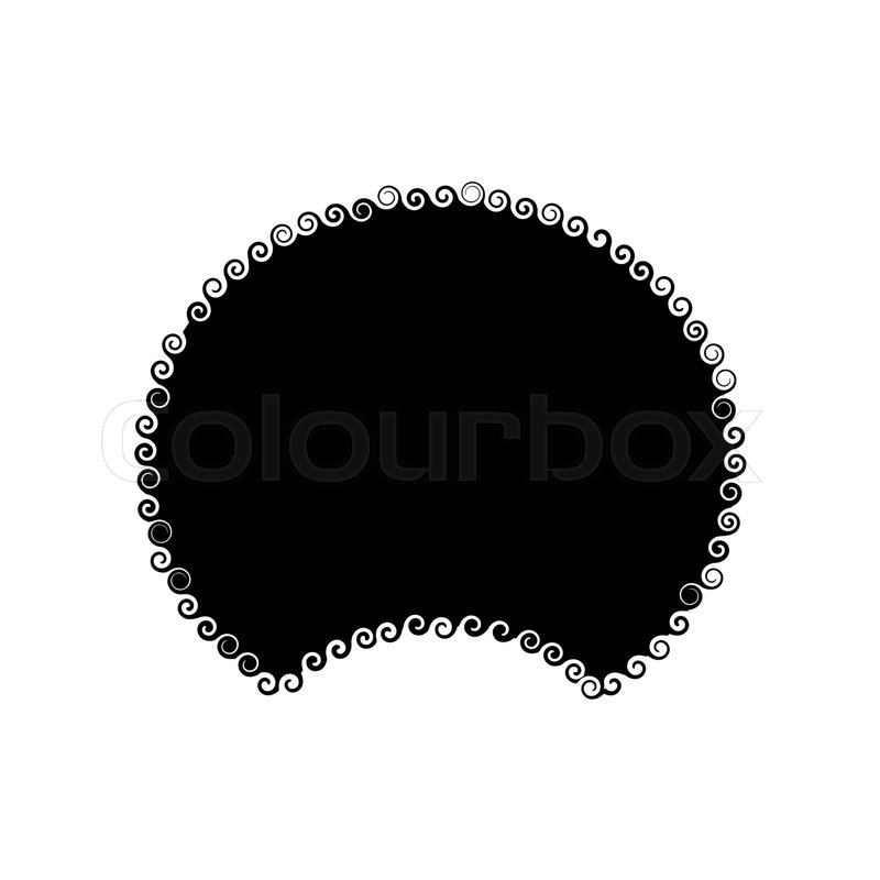 Afro Hair Isolated Traditional Stock Vector Colourbox