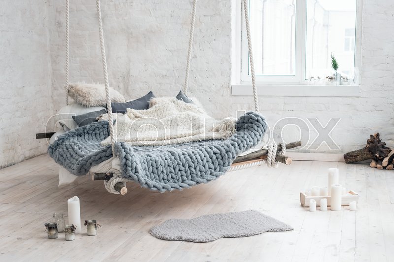 White Loft Interior In Classic Stock Image Colourbox