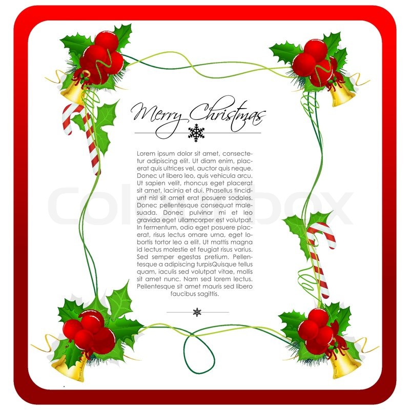 illustration of classical christmas card with bells and cherry stock vector colourbox - Classical Christmas illustration of classical christmas card with bells and cherry stock vector colourbox - Classical Christmas