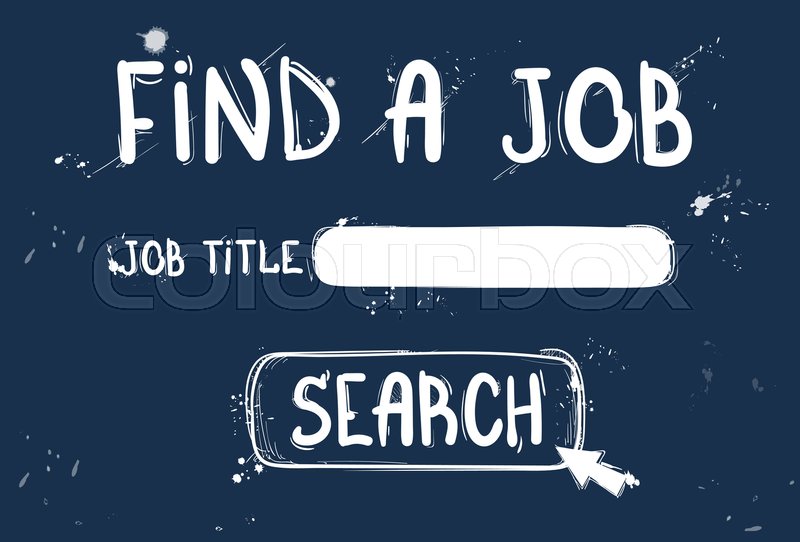 finding job online recruitment doodle stock vector colourbox find jobs online