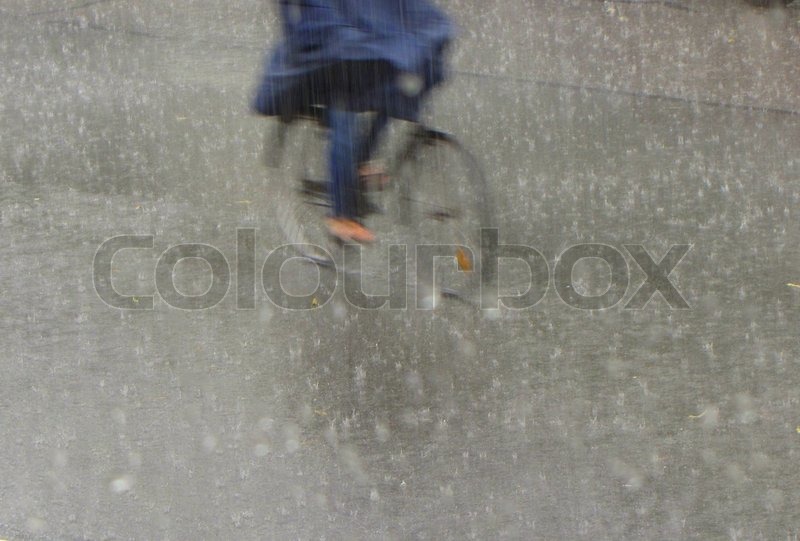 cycling in heavy rain