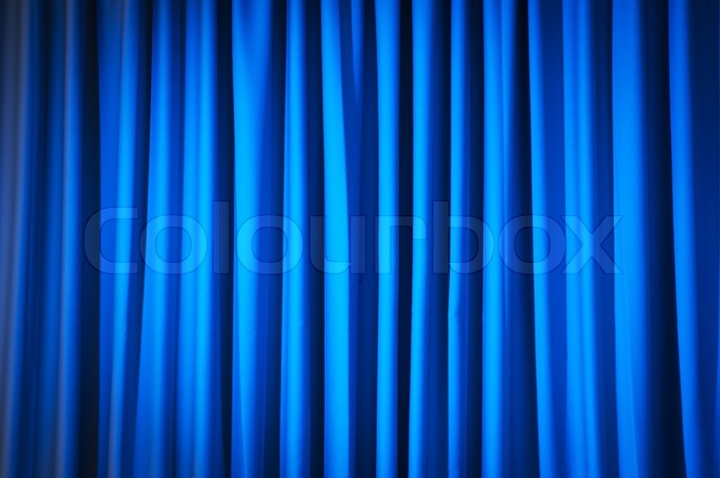 Brightly Lit Curtains For Your Stock Image Colourbox