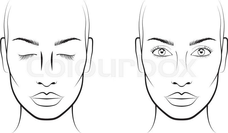 Face Chart Makeup Blank