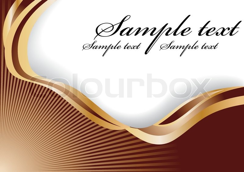 Abstract chocolate wave clipart Stock vector Colourbox