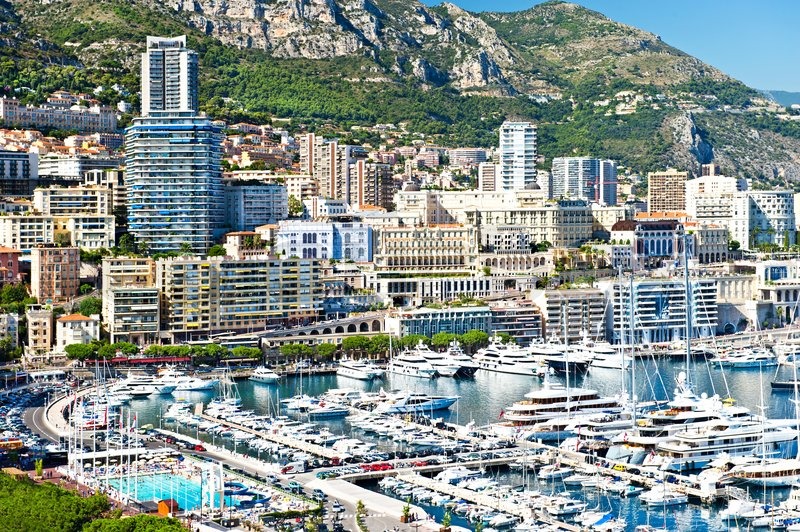 Panoramic view of Monaco with the | Stock image | Colourbox