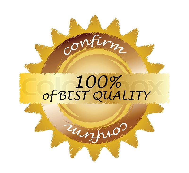 Seal 100% quality; clip-art | Stock vector | Colourbox