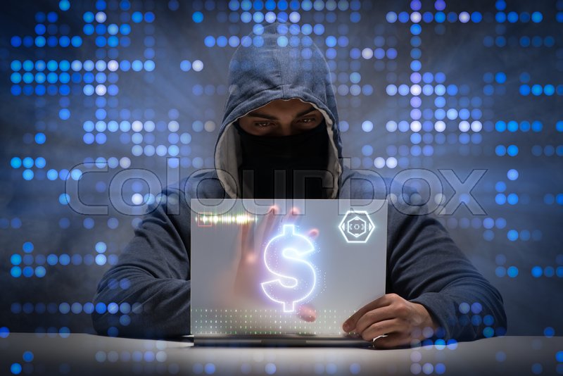 hacker-stealing-dollars-from-bank-stock-image-colourbox
