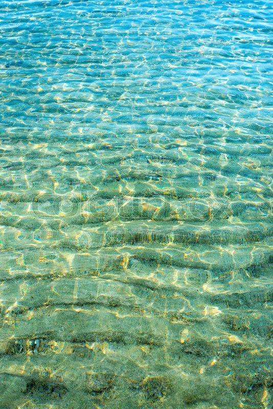 Water ocean background. Clear green | Stock image | Colourbox