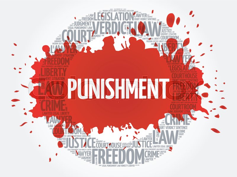 Punishment word cloud concept Stock vector Colourbox