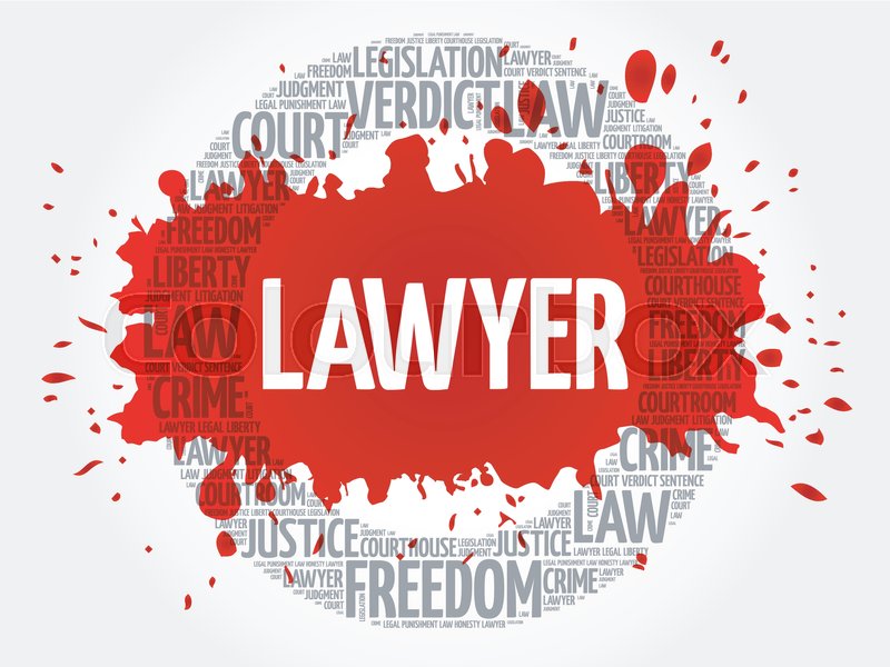 Lawyer word cloud concept Stock vector Colourbox