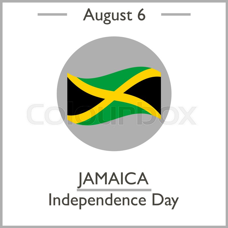 Jamaica Independence Day August 6 Stock Vector Colourbox