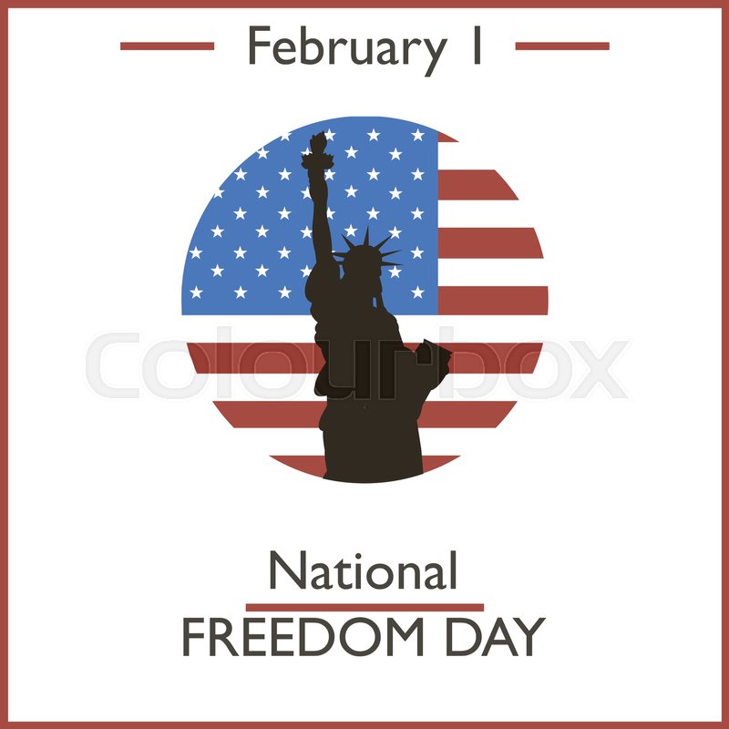 National Freedom Day February 1 Stock Vector Colourbox