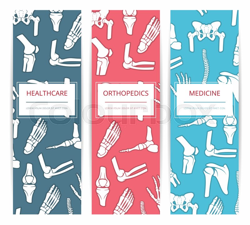 Medicine Health Care And Orthopedics Stock Vector Colourbox